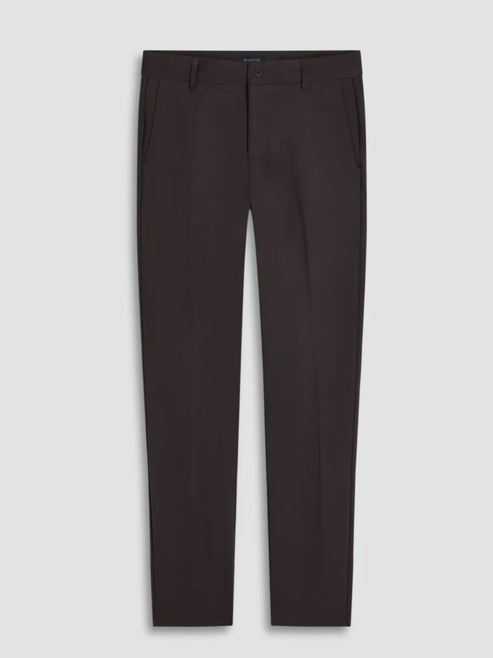 Bugatchi Men Size 34 Asphalt Stretch Travel Flat Front Performance Pants NWT
